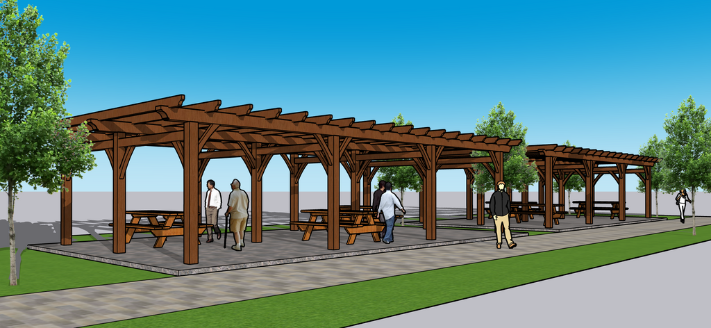 The Cyrus Commercial Pergola